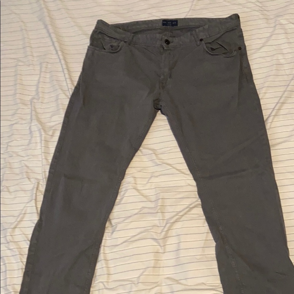 Dark gray pants